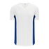 Athletic Knit Full Button Baseball Jersey with Contrast Mesh Inserts (BA1890)